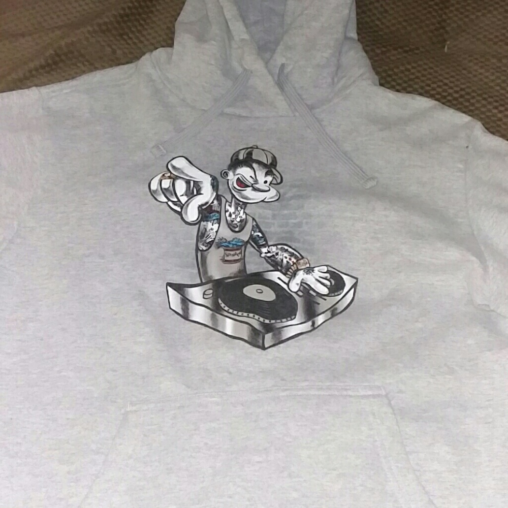 Popeye large hoodie no stains great shape just too